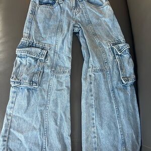 Light Blue Cargo Jeans